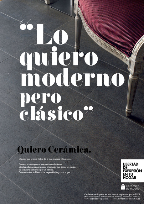 Lo quiero moderno pero clásico